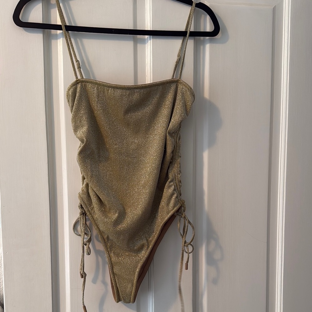 Gold Kids One Piece Swimsuit
